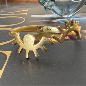 Madewell Gold Eye Bracelet